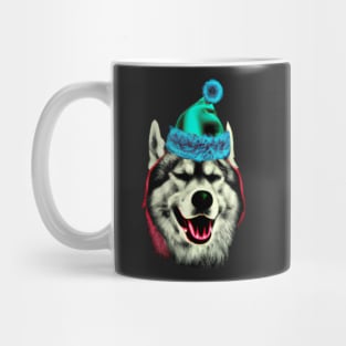 Christmas Siberian Husky Mug